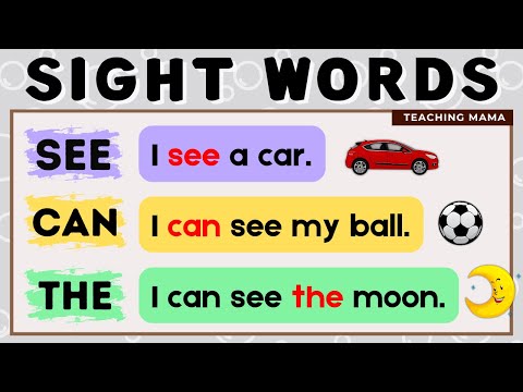 LET'S READ! | NEW SIGHT WORDS SENTENCES | SEE, CAN, THE | PRACTICE READING ENGLISH | TEACHING MAMA