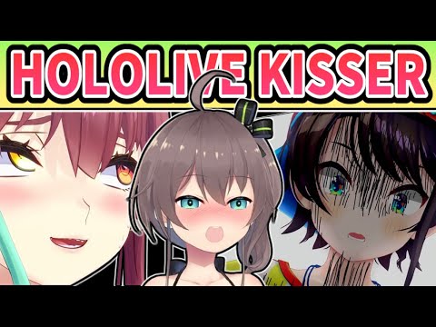 HOLOLIVE KISSER [ENG SUB] Hololive Houshou Marine Nekomata Okayu Oozora Subaru