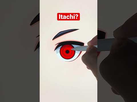 How to Draw Sharingan Eye Easy😱#shorts