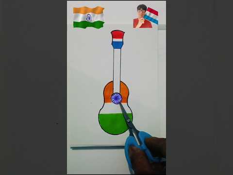 Luxembourg 🇱🇺 And Indian 🇮🇳 Flag Drawing | #shorts #drawing