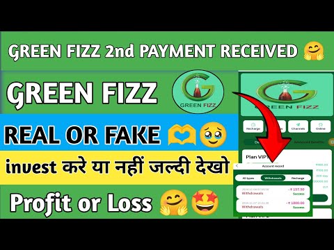 green fizz earning app || green fizz earning app real or fake || green fizz earning app new update |