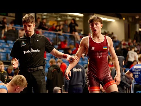 U17 Samir Ibishov (UKR) vs Vladyslav Begen (UKR) 71kg. Freestyle boys youth wrestling.