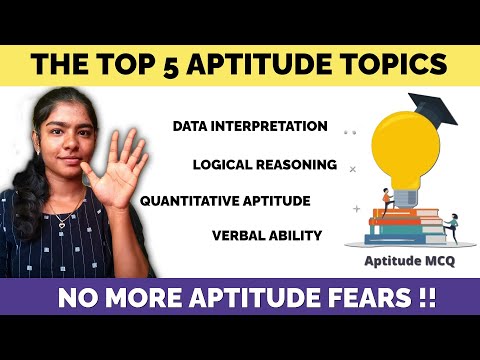 5 Quick Aptitude Topics you must know for Fresher Placements✅ | Aptitude Preparation in Tamil