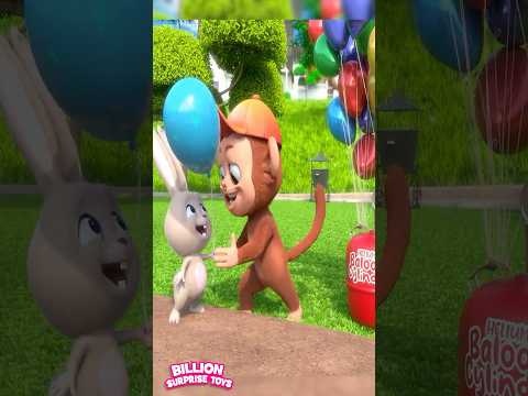 Funny balloon tricks at the park ❤️ - ABCs and 123s #shorts #billionsurprisetoys