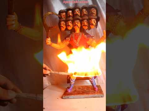 🗞️ पेपर से रावण बनाने सीखे  || How to make ravan || Ravana making #Shorts