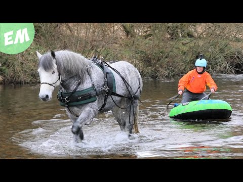 Moorland Mountain Boarding & up to our necks in the River!