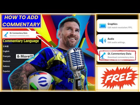 How to Add Commentary in eFootball 2025 Mobile (QUICK & EASY)