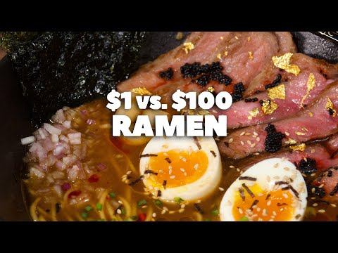 $1 Ramen Vs. $100 Ramen #shorts