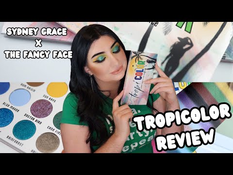 Sydney Grace x @thefancyface Tropicolor Palette Review + complaining about my sister