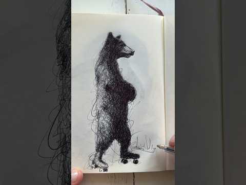 What’s next?? #bear #drawing #asmr #sketchbook #scribble