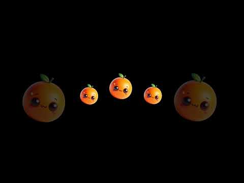 Funny Fruits Sensory Video Shorts #15 #highcontrast #BabySensory #babydiscovery #babyeducation