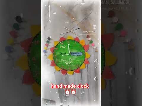 Easy hand made clock #project activity @SaluShorts