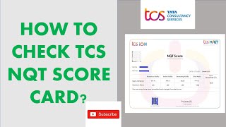 TCS NQT result score card how to check on website#tcs #nqt #score card