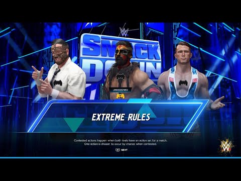 AWA knockdown live WWE 2K24: Harry vs Daniel vs David lee