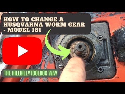 How to change a Husqvarna worm gear - the HillBillyToolBox way