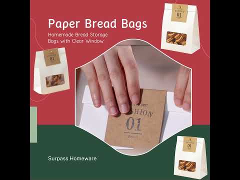 Paper Bread Bags - 10 Pack - Homemade Bread Storage Bags #breadbags #bread