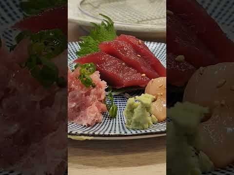 Tempura and sashimi lunch in Tokyo