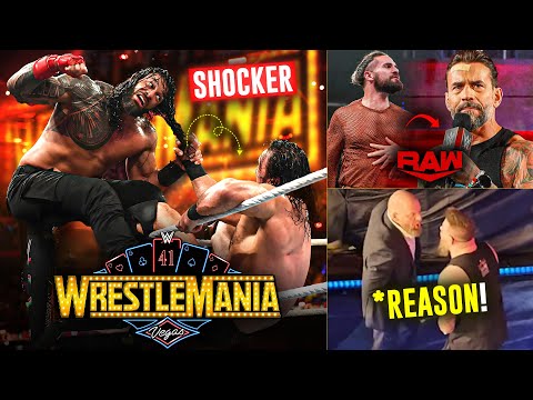 Roman Reigns WrestleMania MATCH Is Against Drew McIntyre 😭? | HHH-Kevin Owens REASON, CM Punk | WWE