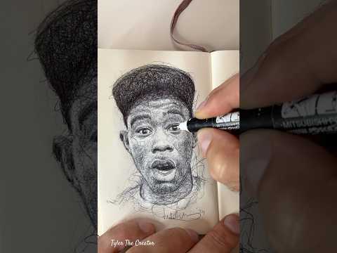 Shoutout to @TylerTheCreator 📣 Who’s next?? #rap #hiphop #tylerthecreator #drawing