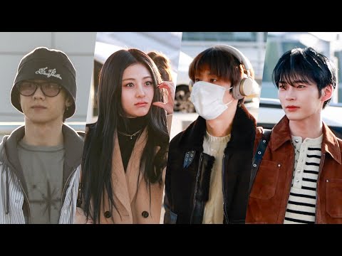 웨이션브이・르세라핌・NCT127・제로베이스원, 험난한 출국길 뚫고 탑승 완료