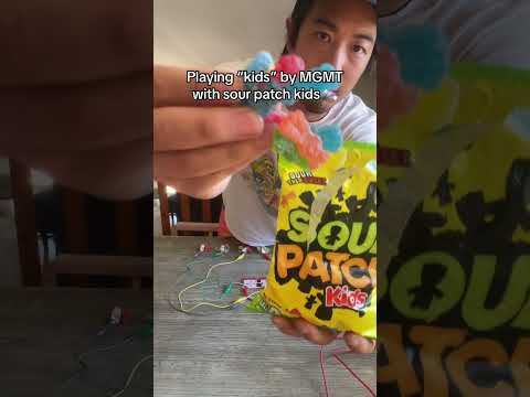 Playing "Kids" by MGMT with Sour Patch Kids #mgmt