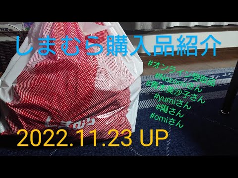 【Haul】しまむら購入品紹介＊2022.11.23/オンライン受取品/Nozomiさん/青木美沙子さん/yumiさん/追いおみ/omiさん