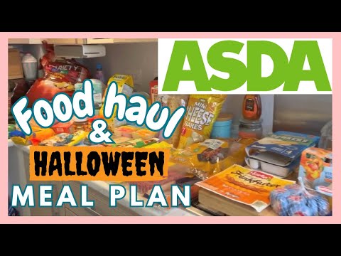 ASDA FOOD HAUL & HALLOWEEN MEAL PLAN | GROCERY HAUL UK