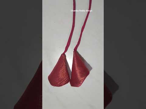 how to stitch latkan at 30 second#blouse stitching tricks#new trending latkan#easy sewing hacks