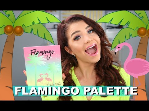 VIOLET VOSS FLAMINGO PALETTE REVIEW/SWATCHES + TUTORAL | MAKEUPMOLLY