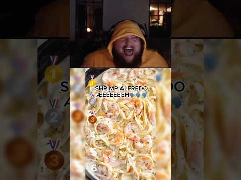 CaseOh Ranking Shrimp Alfredo In Last Place 😭 #caseoh #meme