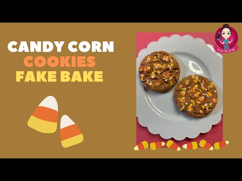 Let’s Fake Bake easy Candy Corn Cookie with a silicone mold! #fakebake #candycorn #peepthisyall