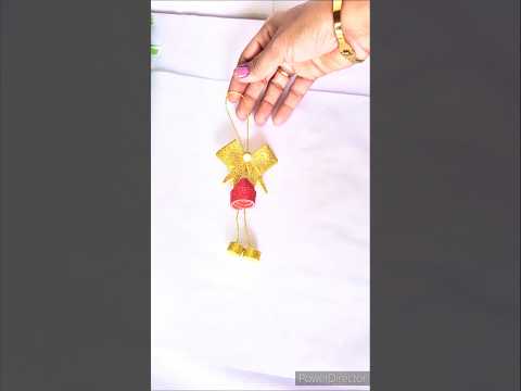 DIY Christmas Bell 🔔🔔 Christmas craft ideas #diy #shorts