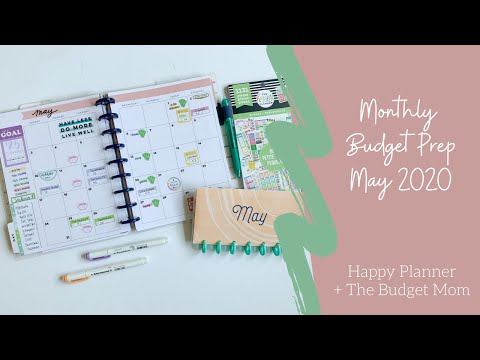 May 2020 Budget Setup with Unemployment // @thebudgetmom + @TheHappyPlannerChannel​