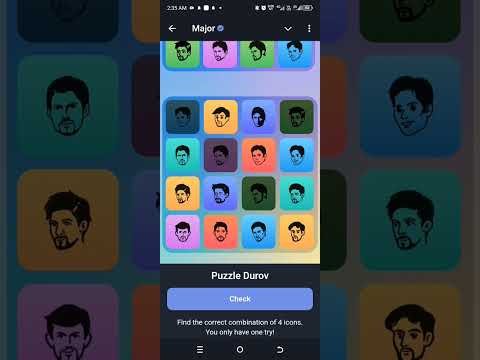 20 October- Major Puzzle Durov Solved Today #play2earngame #major #airdrop #telegramgame