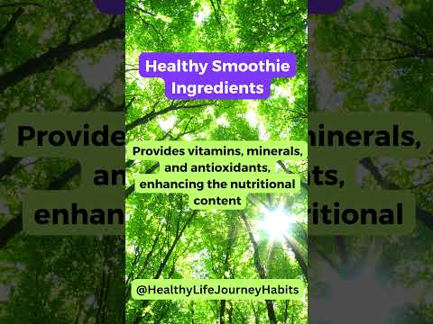 Boost Your Health: Healthy Smoothie Ingredients #shorts #healthylifestyle #healthtips