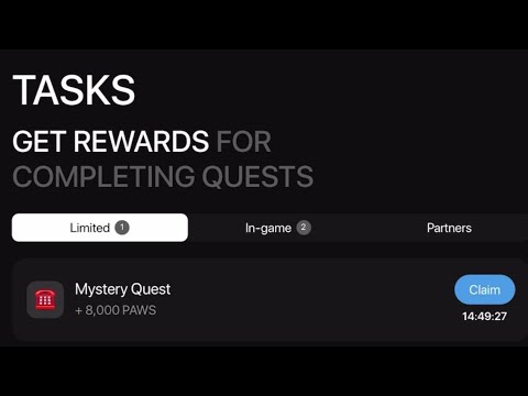 Paws New Task Mystery Quest | How to Complete Paws Mystery Quest Task | Paws Mystery Quest +8000