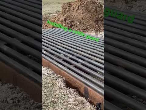 Job of the day: Installing a cattle guard #bobcatequipment #welding #shorts