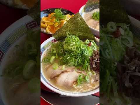 【福井グルメ】九州白湯ラーメンTRIPさんで九州白湯ラーメン食べてきました。【食レポ動画】#shorts