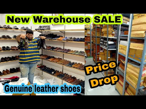 new warehouse sale | genuine leather shoes price drop | branded shoes at best price in retail