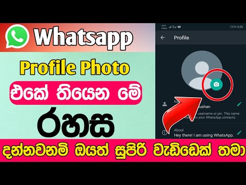 Top 02 Whatsapp Profile Photo Secret Tricks and Tips | Whatsapp Top Secret Diyunuwa Lk | Sinhala