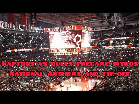 Raptors vs Bulls Pregame Intros, National Anthems and Tip-off February 28th 2023