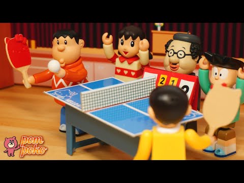 【StopMotion】体育の授業は卓球で勝負！ / Play table tennis!