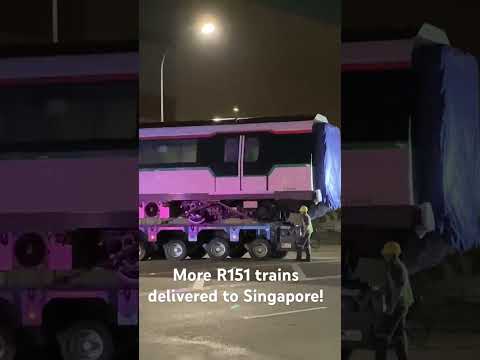 [SMRT] TRAIN DELIVERY - Alstom Movia R151 [907/908] Delivered to TWD