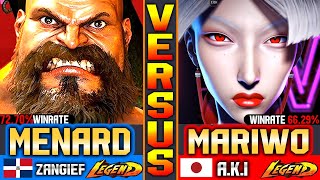 SF6 — MenaRD in Japan | Zangief vs AKI (vs Mariwo) ▰ High-Level Street Fighter 6 Gameplay