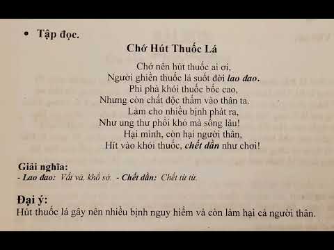 BIN&BIN | Chớ hút thuốc lá