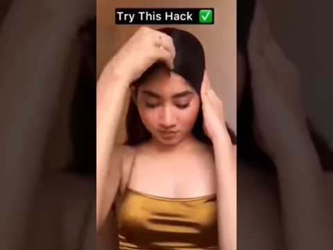 Test viral hairstyle ।#viral #trending #hair #hairstyle #hack #hairhack