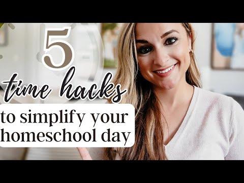 5 TIME HACKS TO SIMPLIFY YOUR HOMESCHOOL DAY // Simple Ways I Maximize Time For Me & My Kids