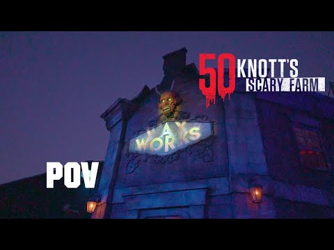 Knott's Scary Farm 50th Anniversary | Wax Works Maze POV 2023