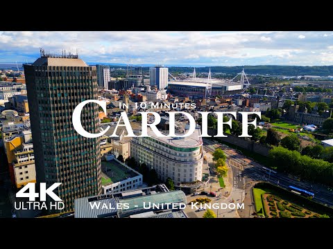 CARDIFF 🏴󠁧󠁢󠁷󠁬󠁳󠁿 Drone Aerial 4K | Wales United Kingdom UK 🇬🇧