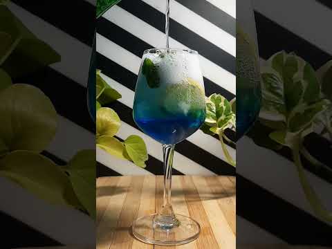 How to Make Mocktail - Refreshing Summer Drink | Blue Lagoon Mocktail | #shorts #asmr  #asmrsounds